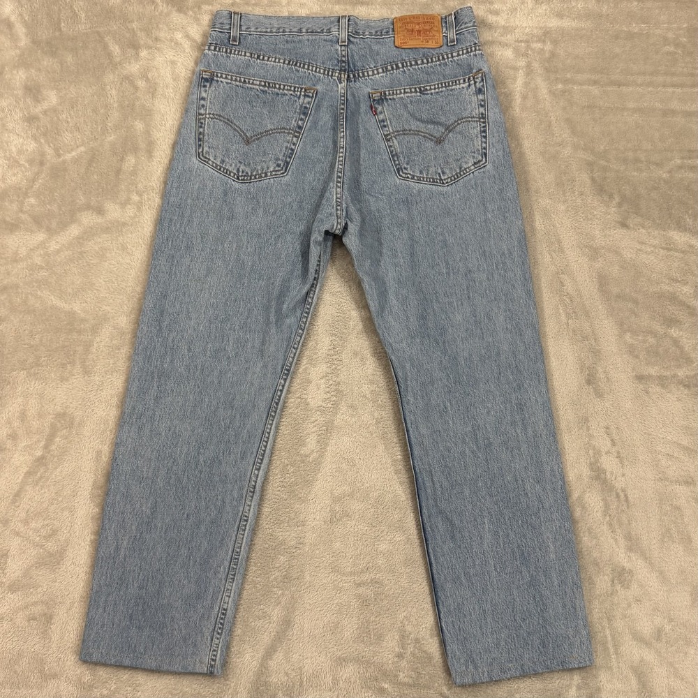 Vintage Levis 505 Jeans Mens 36x30 Blue Straight Zip Fly Comfortable Y2K Regular